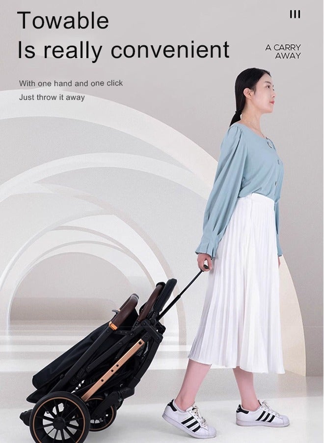 Kidilo Lightweight Stroller with Compact Fold MultiPosition Recline Canopy with Pop Out Sun Visor and More – Umbrella Stroller for Travel and More, Black - Image 5